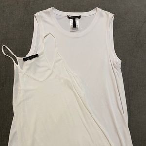 Two BCBG Max. White shirts